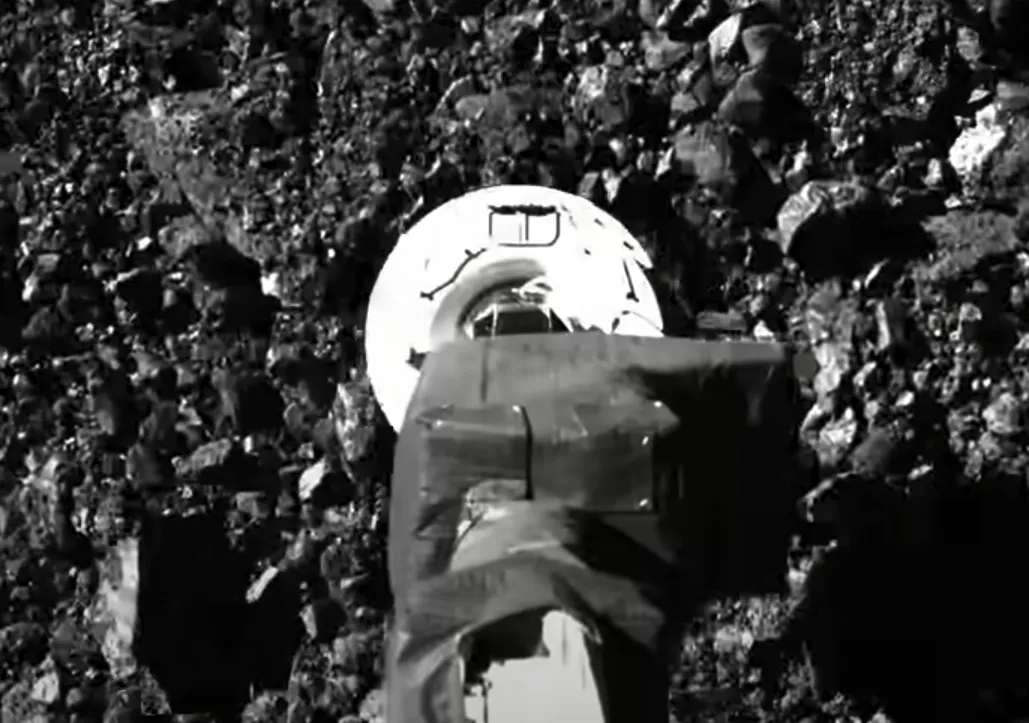 The OSIRIS-REx mission’s touch-and-go sample collection from asteroid Bennu’s surface.