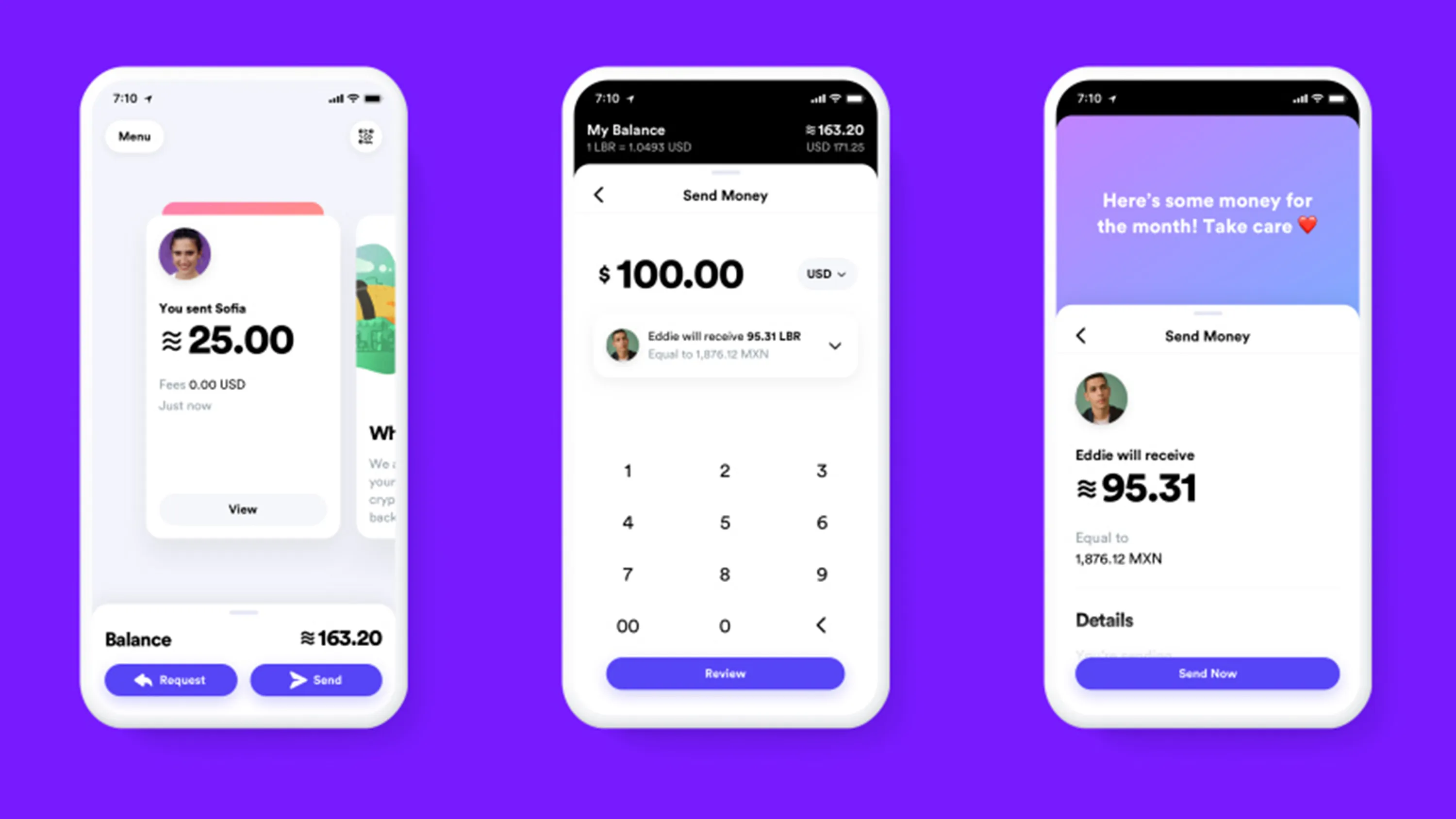 Facebook’s Calibra wallet app.