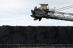 A stockpile of coal at Eraring Power Station in Eraring, New South Wales, Australia.