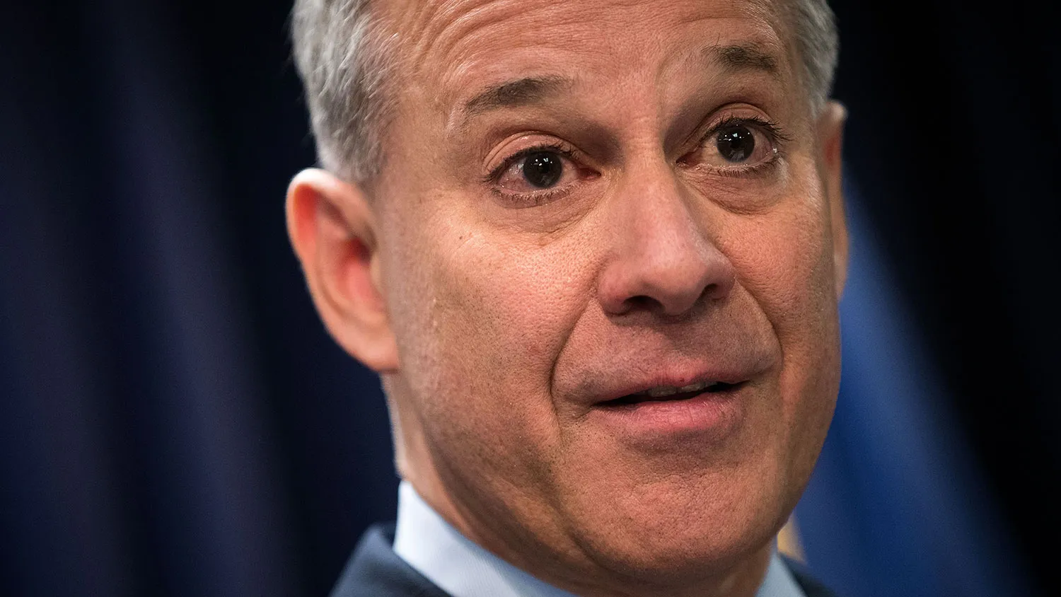 New York Attorney General Eric Schneiderman speaks during a press conference on Sept. 13, 2016, in New York City.

