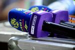 BeIN Sports television channel microphones during a soccer game. 