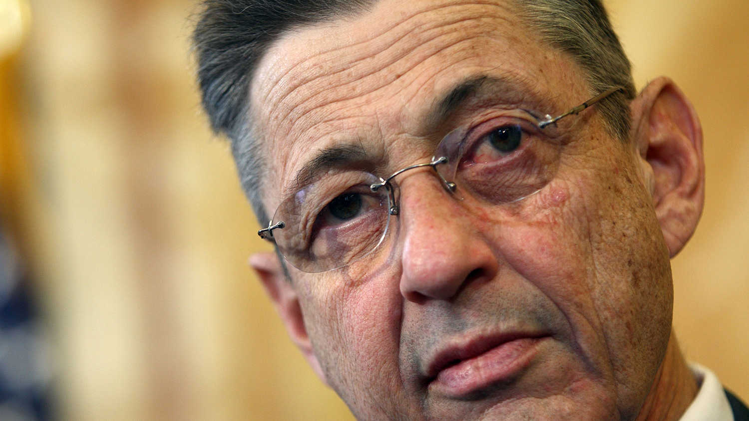 Sheldon Silver, a Democrat and speaker of the New York State Assembly, makes a statement during a news conference in Albany, New York, U.S., on Wednesday, March 12, 2008.
