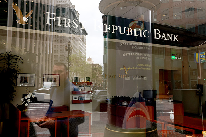 A First Republic Bank office in San Francisco, California.