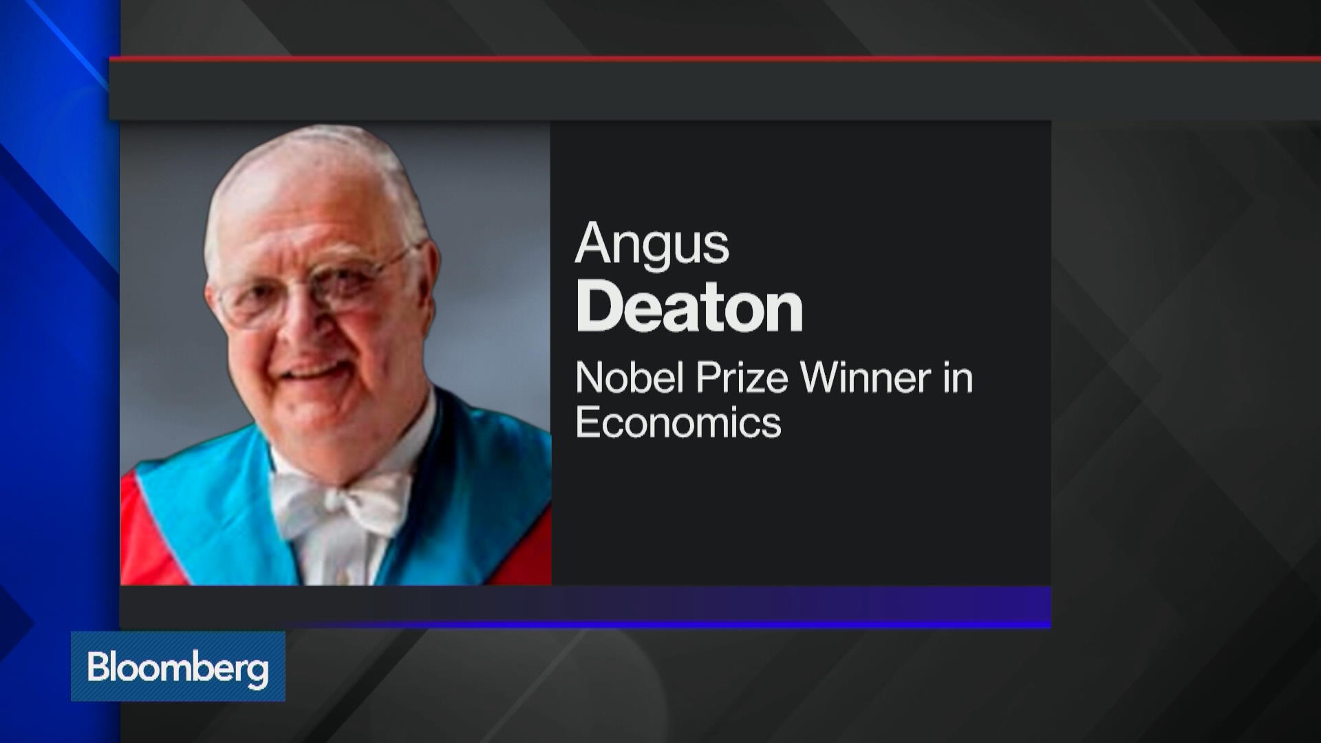 Watch Angus Deaton Is Awarded 2015 Nobel Prize In Economics - Bloomberg