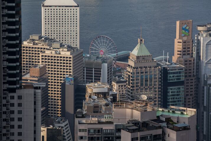 General Views of Victoria Peak And Hotels In Hong Kong As Protests Deter Chinese Tourists