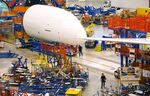Parts for Boeing Co. Dreamliner 787 planes are seen on the production line at the company’s final assembly facility in North Charleston, South Carolina, US.