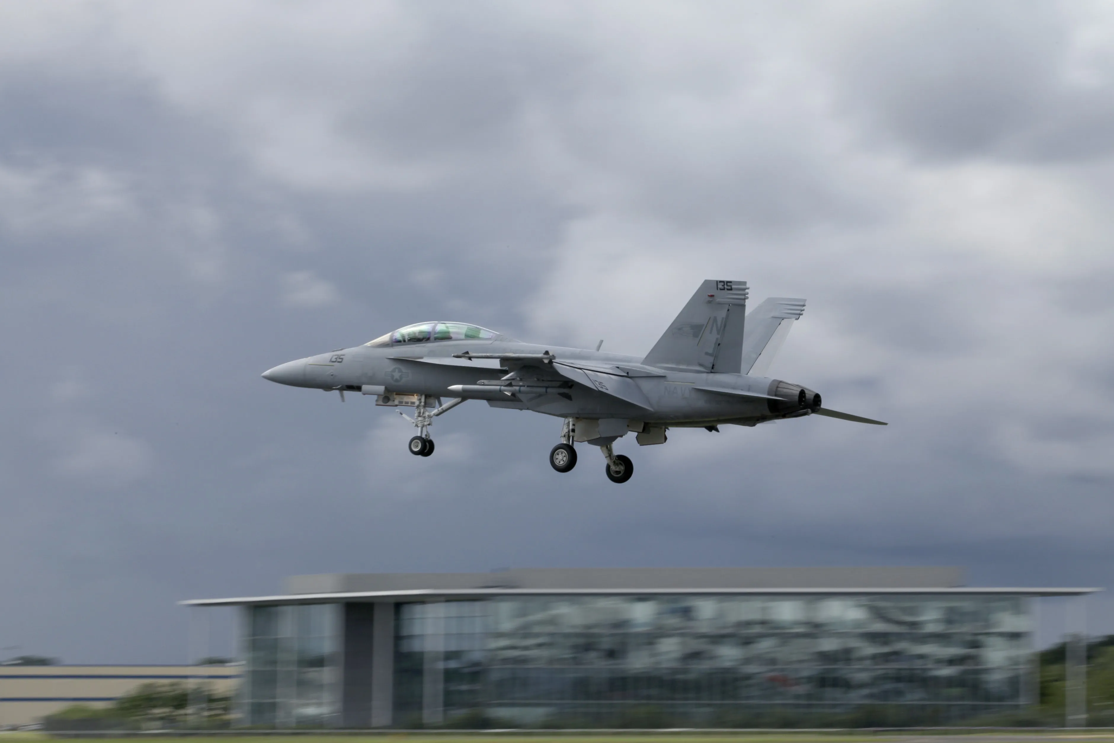 A Boeing Co. McDonnell Douglas F-18 fighter jet.