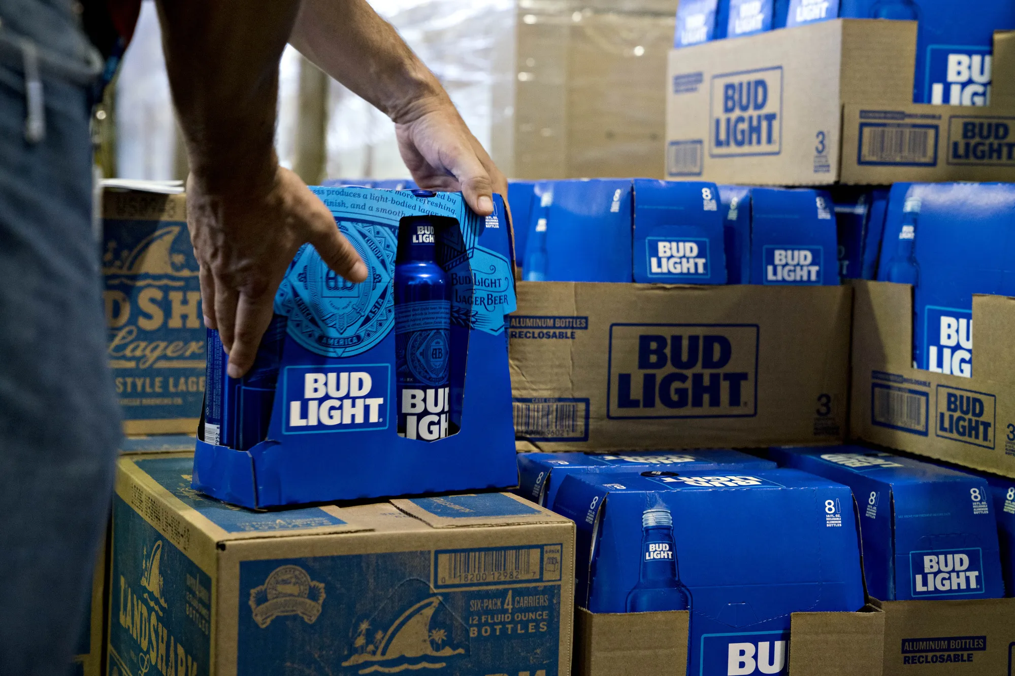 Virginia Senator Tim Kaine Tours And Speaks To Employees At An AB InBev Facility