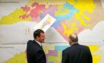 (From left) Republican state Senators Dan Soucek and Brent Jackson review historical maps during the Senate Redistricting Committee for the 2016 Extra Session at the North Carolina General Assembly on Feb. 16, 2016. Federal judges ruled on Jan. 9, 2018, that North Carolina’s congressional district map drawn by legislative Republicans is illegally gerrymandered because of excessive partisanship that gave the GOP a rock-solid advantage for most seats and must be redone.&nbsp;
