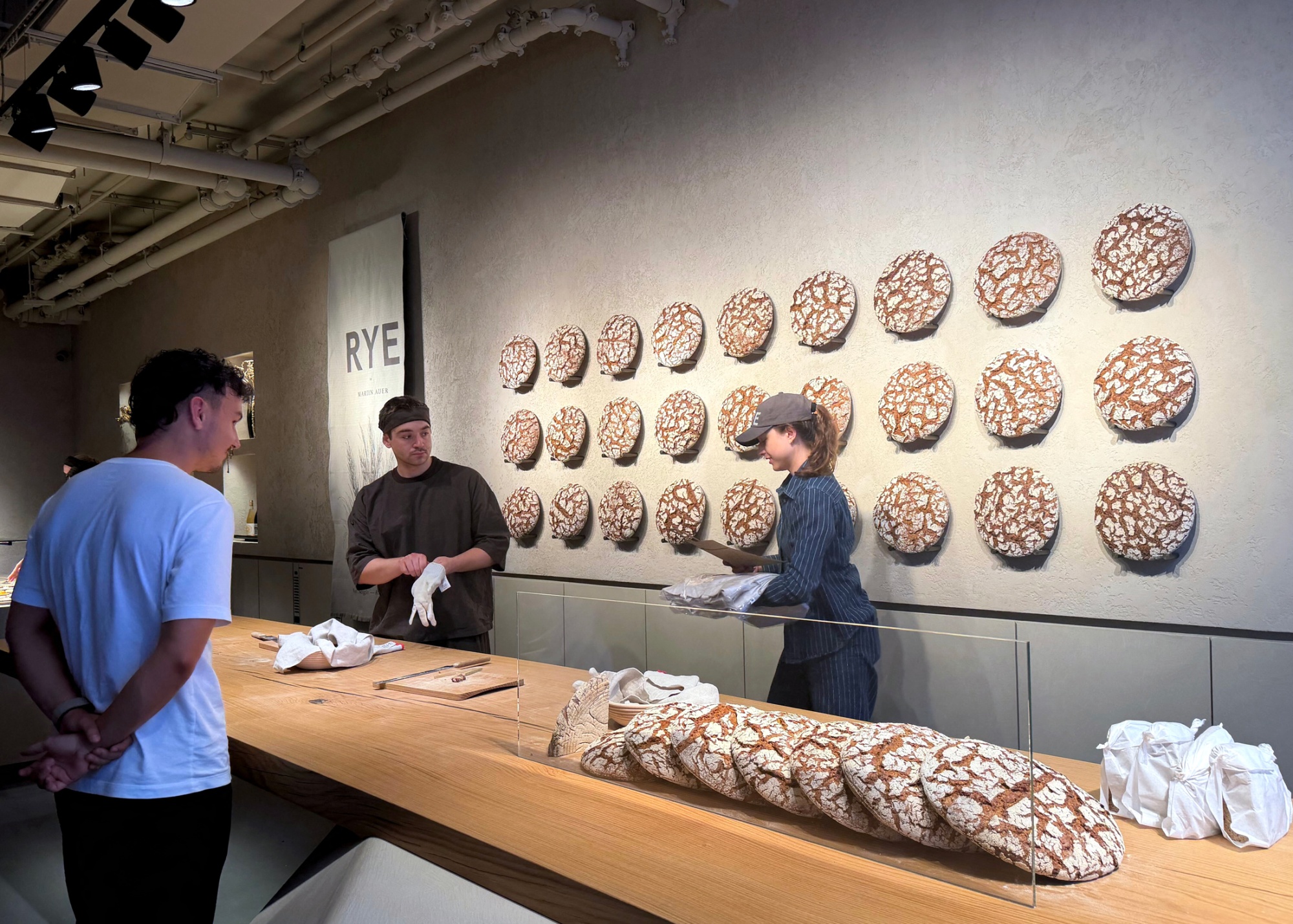 At RYE by Martin Auer, the bread is presented as a work of art.
