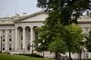The U.S. Treasury building stands in Washington, D.C., U.S., on Tuesday, Aug. 13, 2019. The Trump administration announced today it will delay until mid-December the 10% tariff on some Chinese products on many holiday-shopping lists, with the president acknowledging that the levies would have hurt consumers.