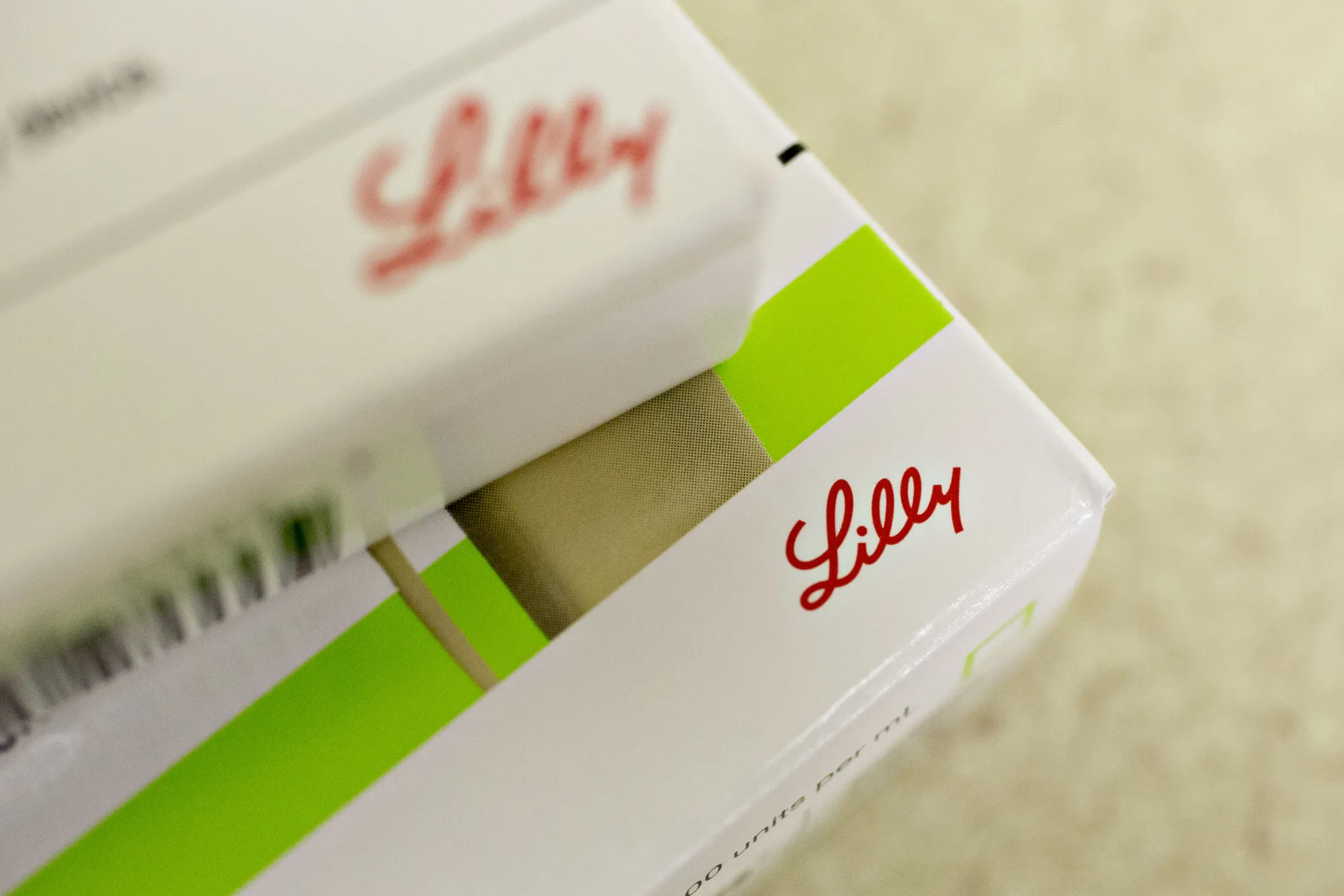 Boxes of Eli Lilly &amp; Co. insulin medication.