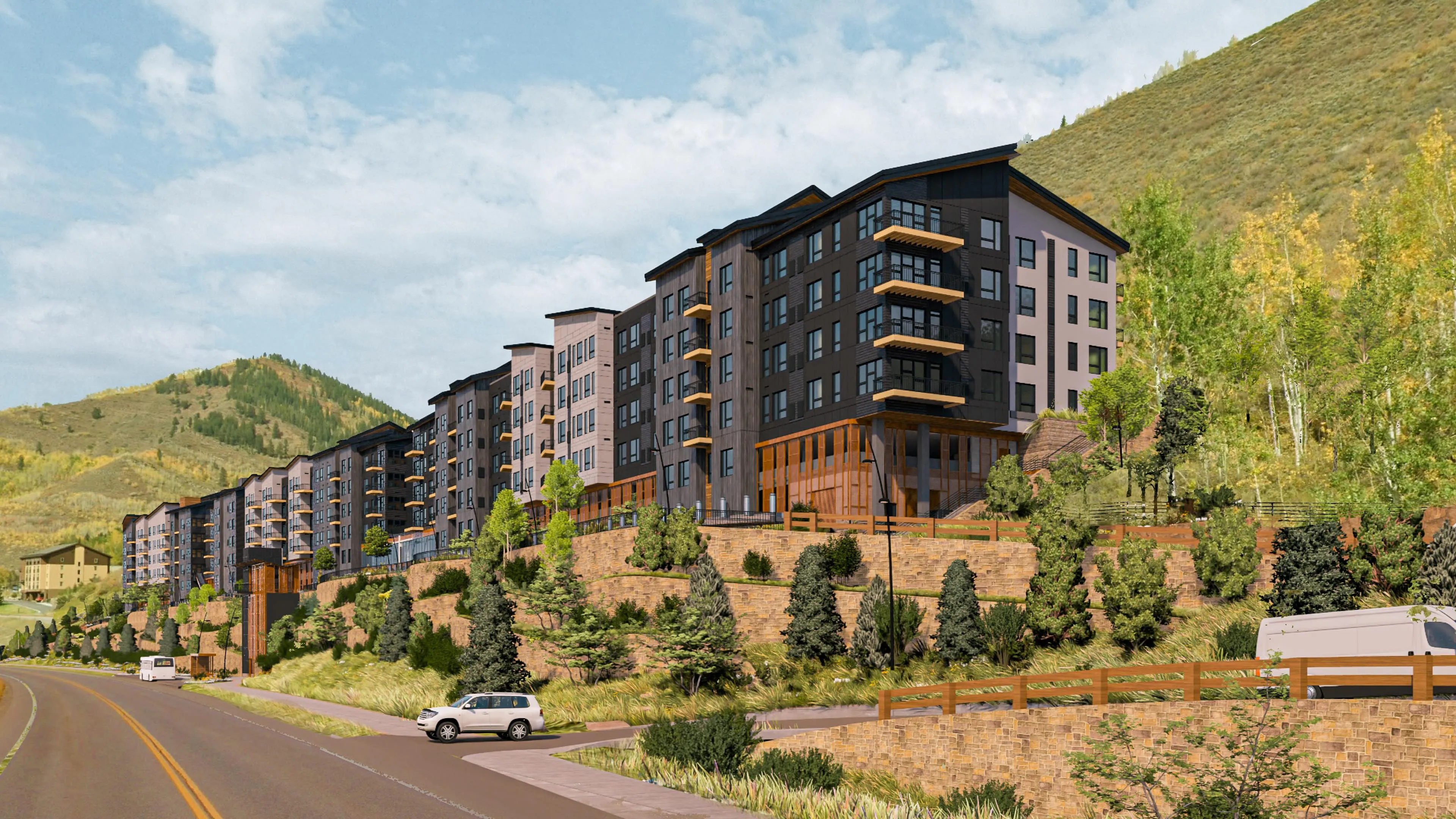 A rendering of the West Middle Creek housing project in Vail.