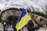 Solidarity With Ukraine Protest In Chicago