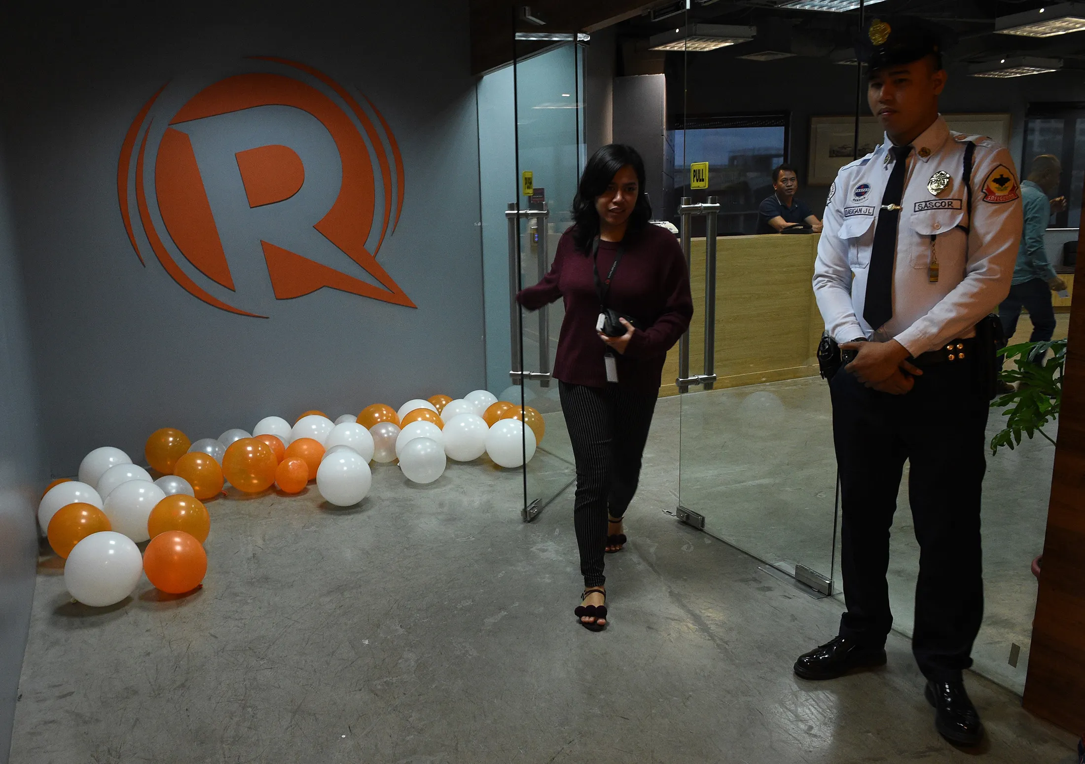 Rappler’s editorial office in Manila on Jan. 15.