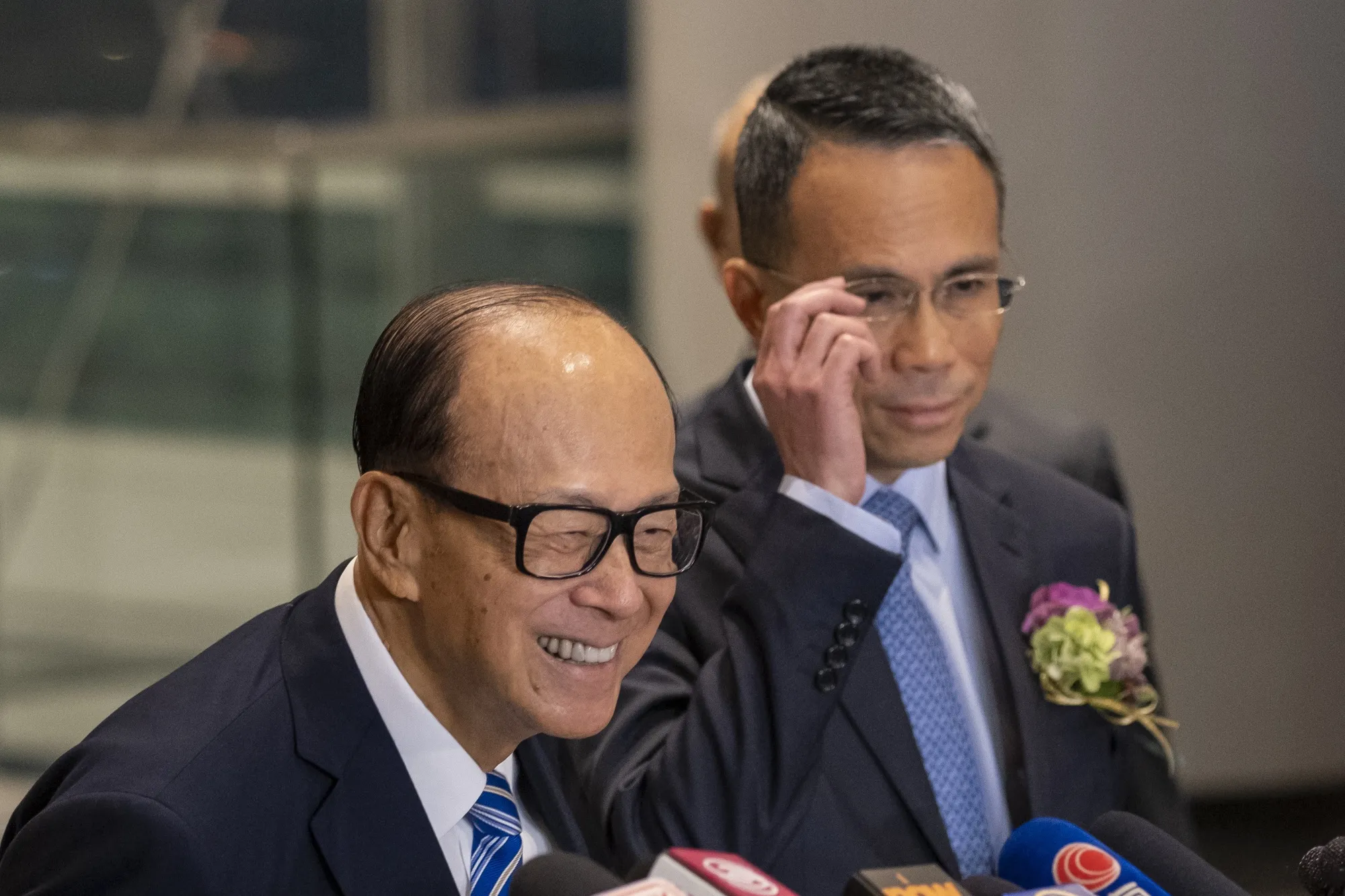 Li Ka-Shing, left, is Hong Kong’s second-richest man.