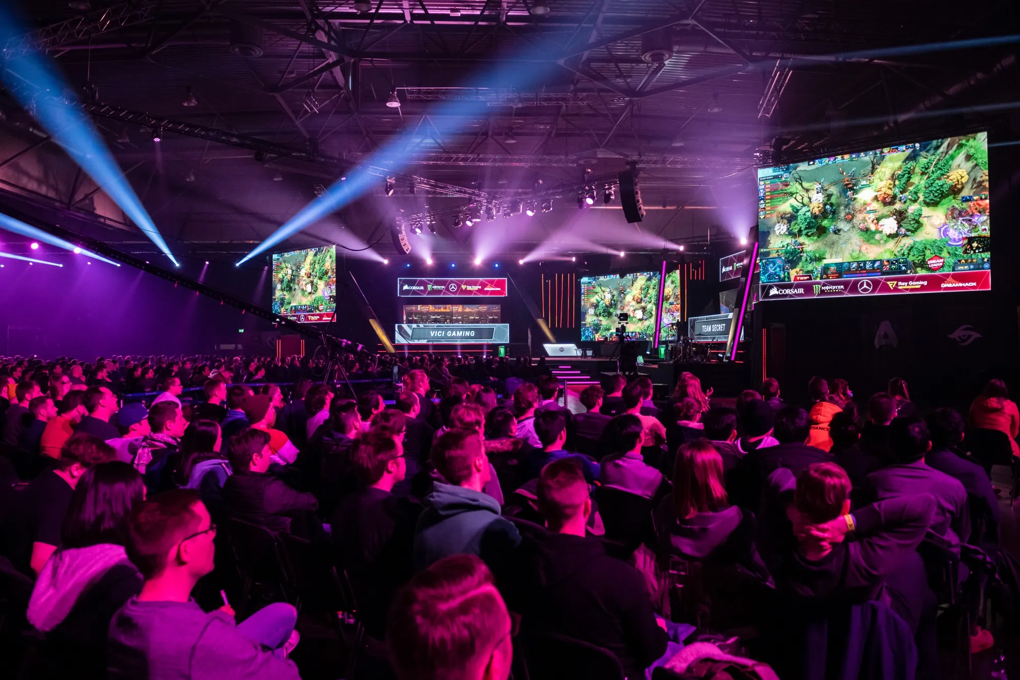 The ‘Dota 2’ e-sport tournament during DreamHack Leipzig in Jan. 2020.