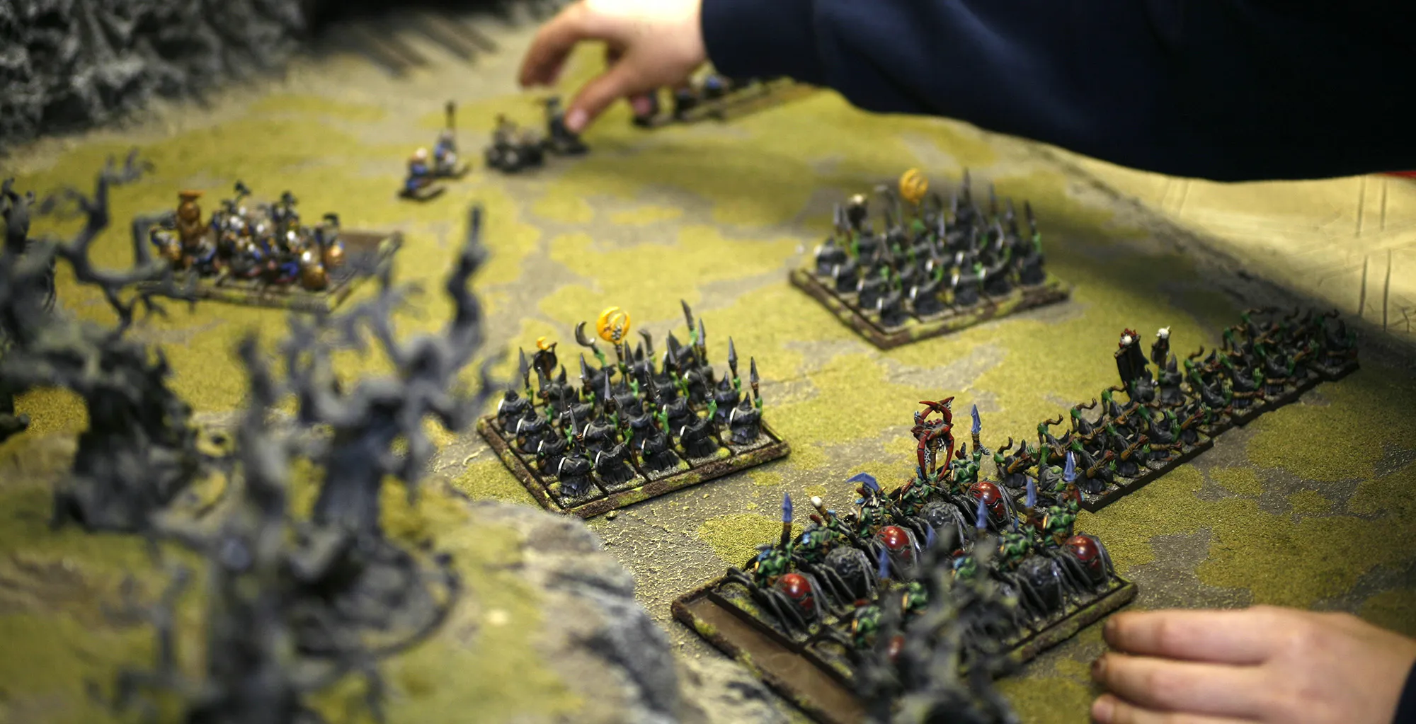 Warhammer, a tabletop game.