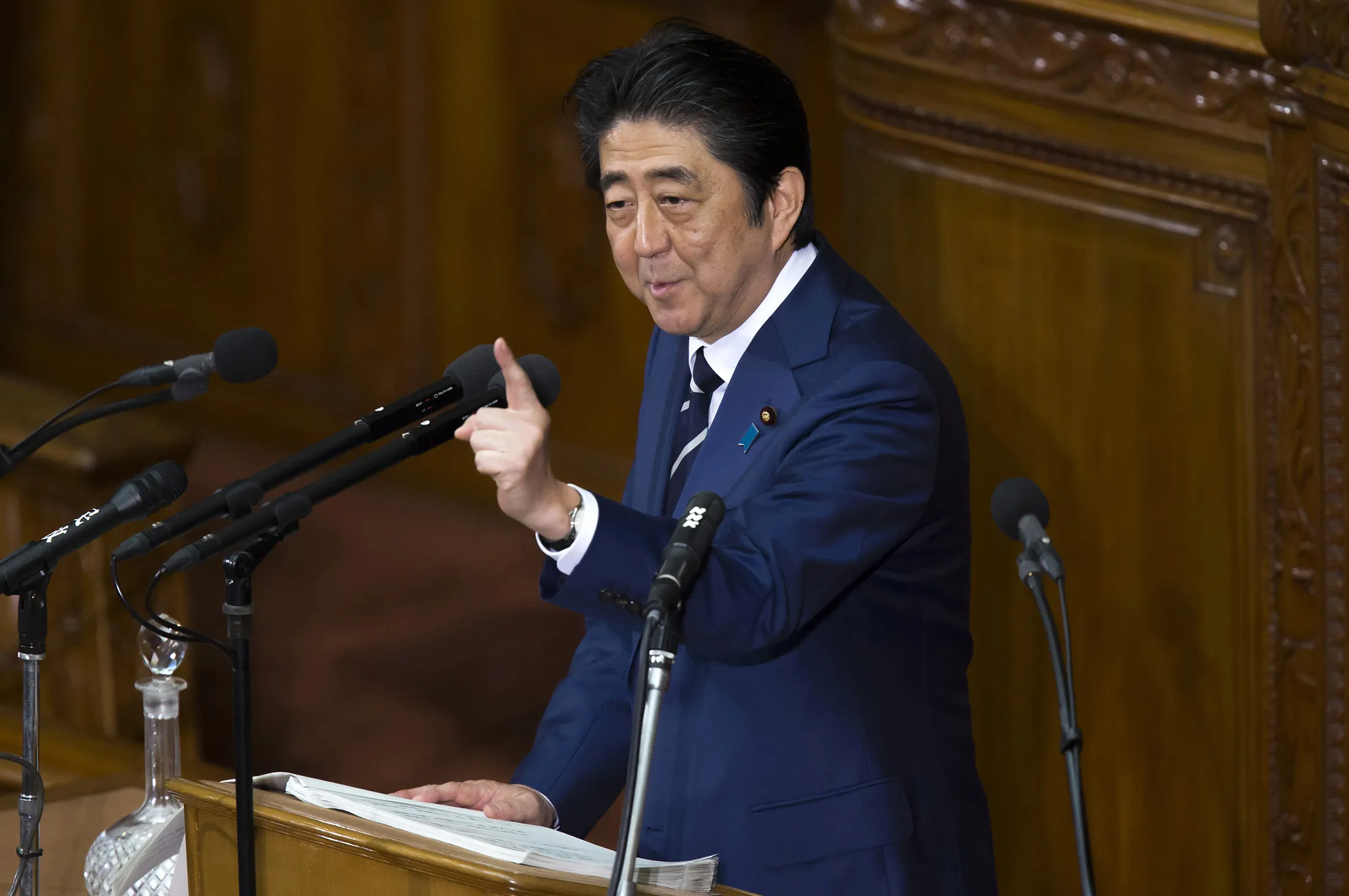Shinzo Abe.
