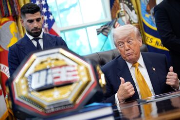 President Trump Hosts UFC Fighters At White House