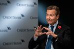 Antonio Horta-Osorio, chairman of Credit Suisse Group AG, during a Bloomberg Television interview at the company's offices in London, U.K., on Thursday, Nov. 4, 2021. 