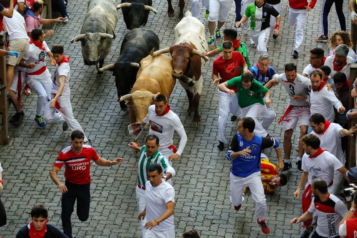 American Gored At Pamplona Bull Run Promises to Run Again - Bloomberg