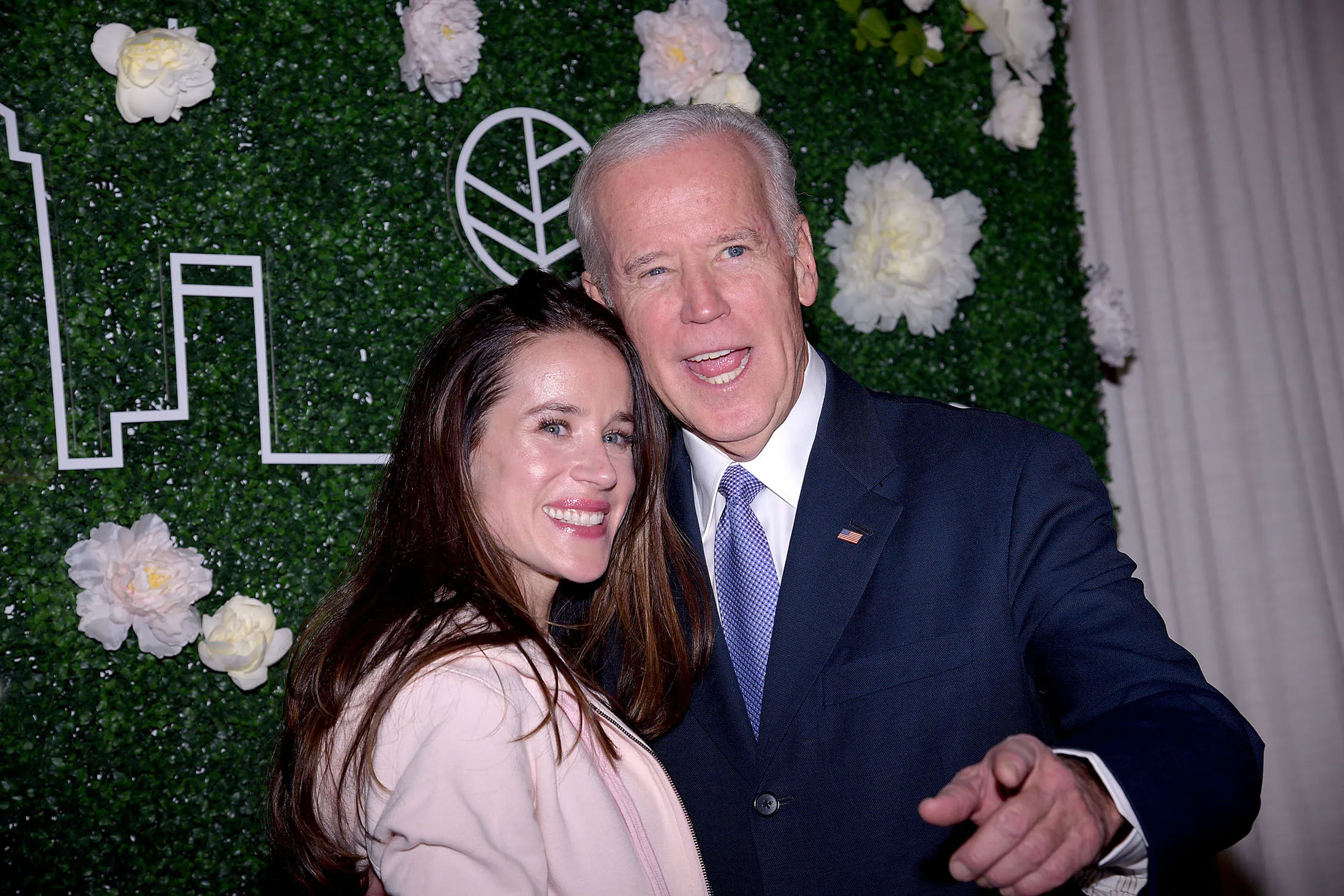 Ashley Biden and Joe Biden attend Gilt x Livelihood Launch Event at 6 St. John's Lane in New York, on Feb. 7, 2017.
