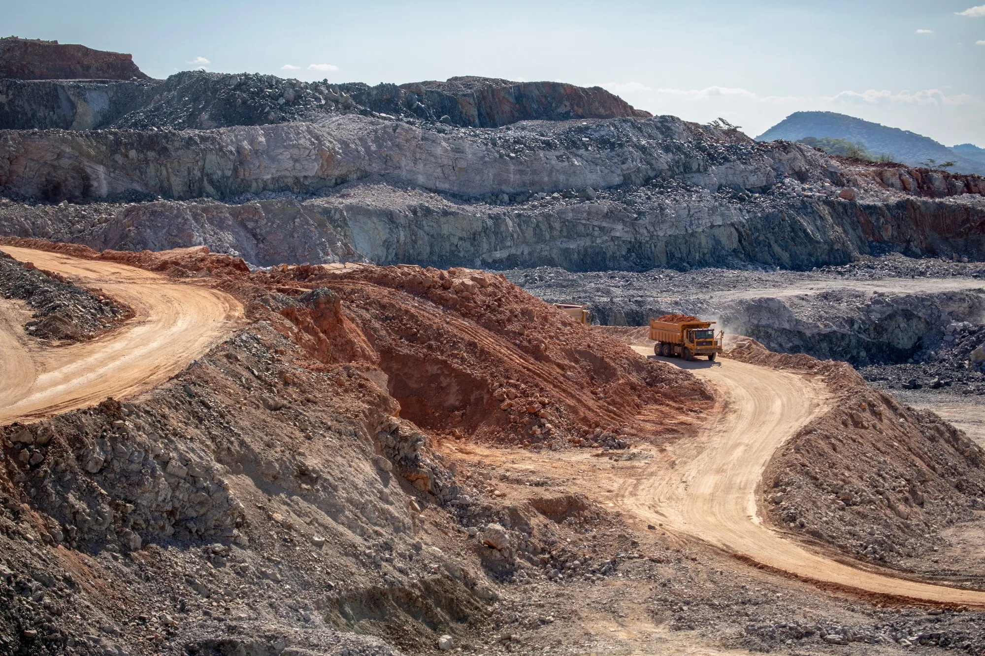 A lithium mine, operated by Sinomine Resource Group, in Zimbabwe.