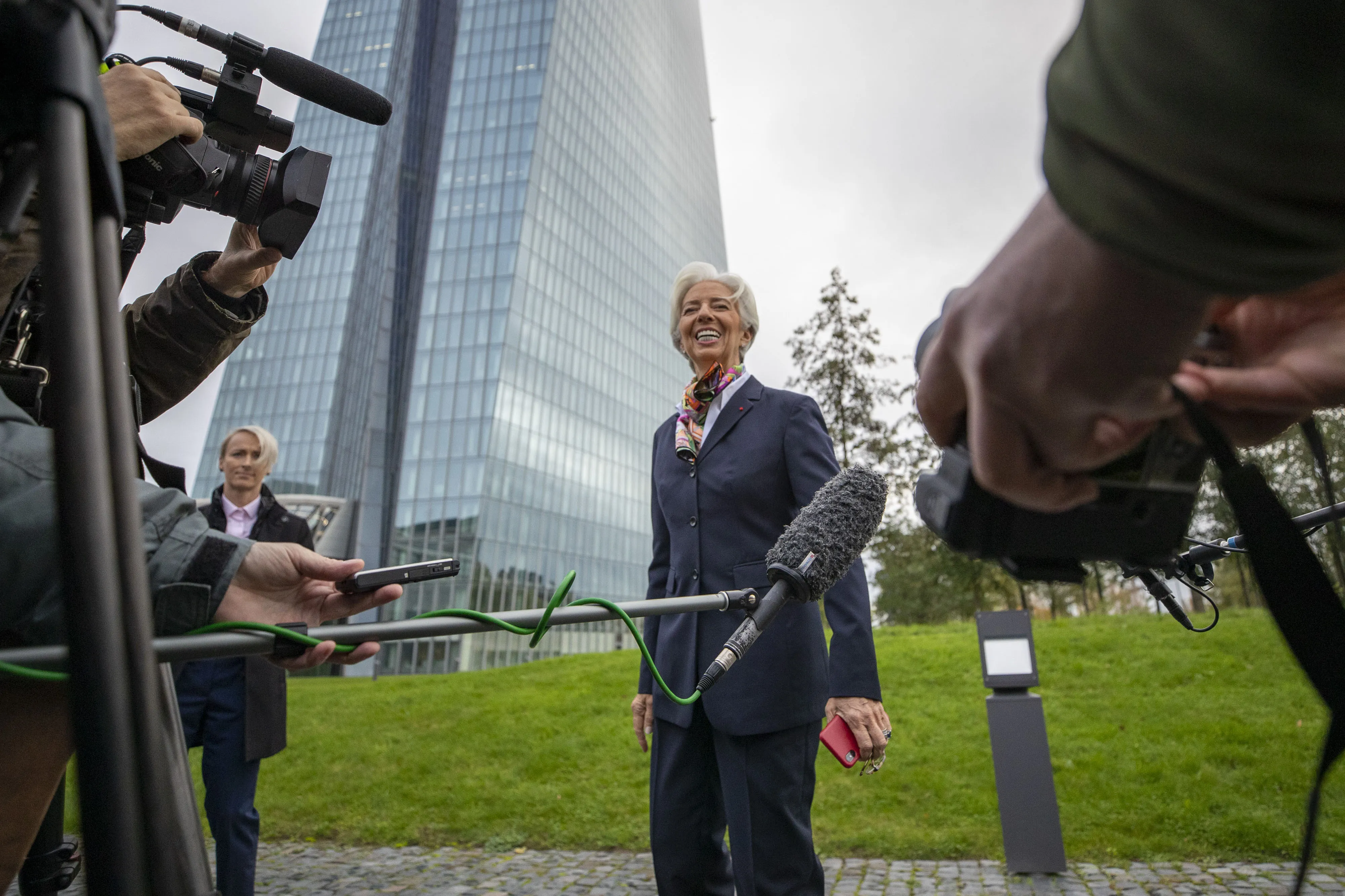 Christine Lagarde at the ECB building in Frankfurt on Nov. 4.