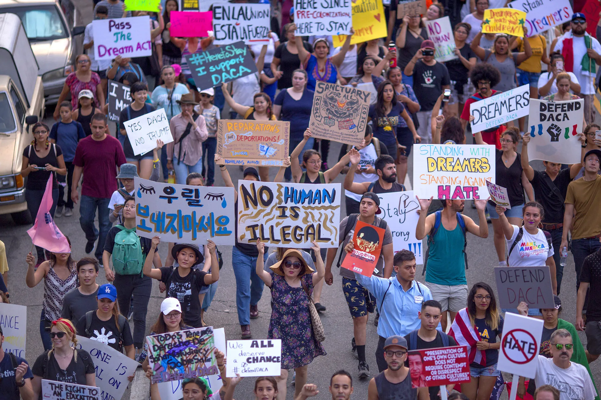 The Defend DACA March in Los Angeles, California,&nbsp;on Sept. 10, 2017.