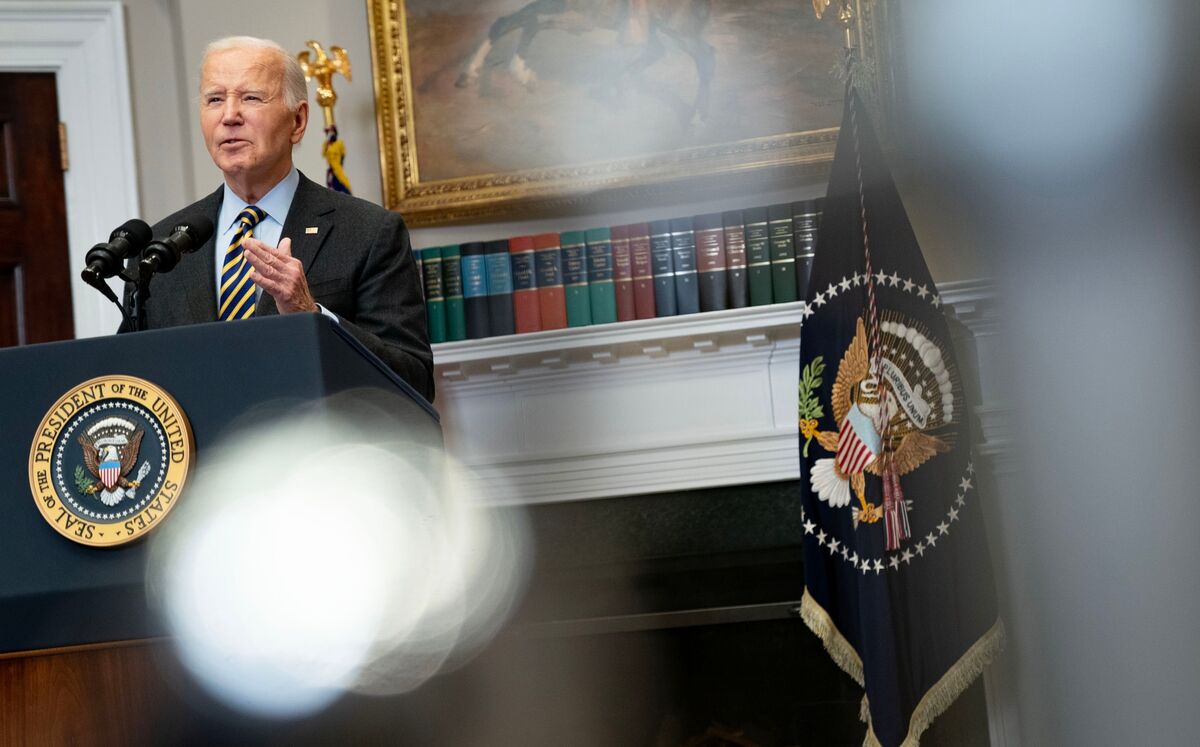 Biden assailed Meta over its move to end third-party fact-checking on its social media platforms in the US, saying "it's really shameful" (Josh Wingrove/Bloomberg)