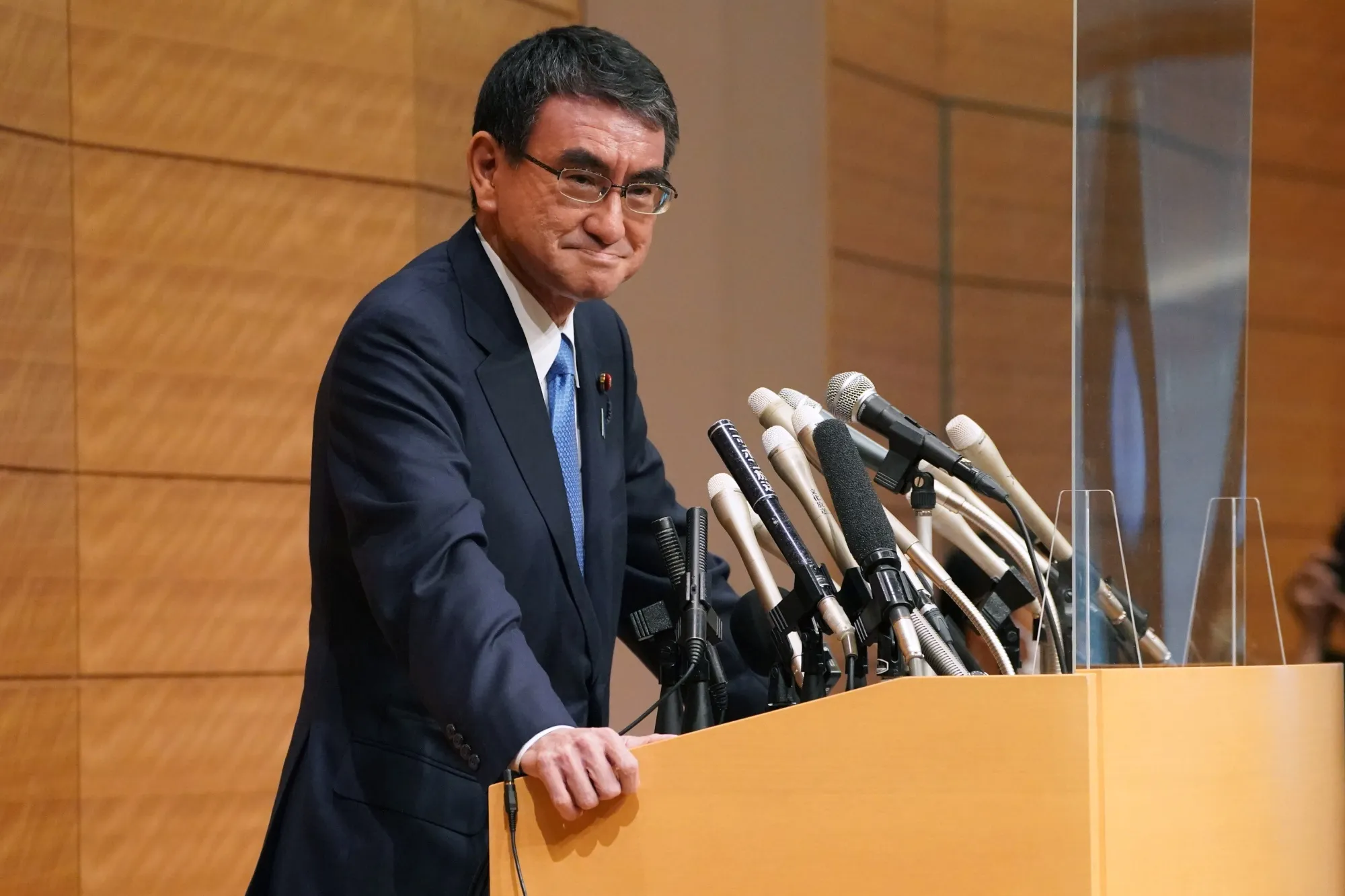 Taro Kono on Sept. 10.