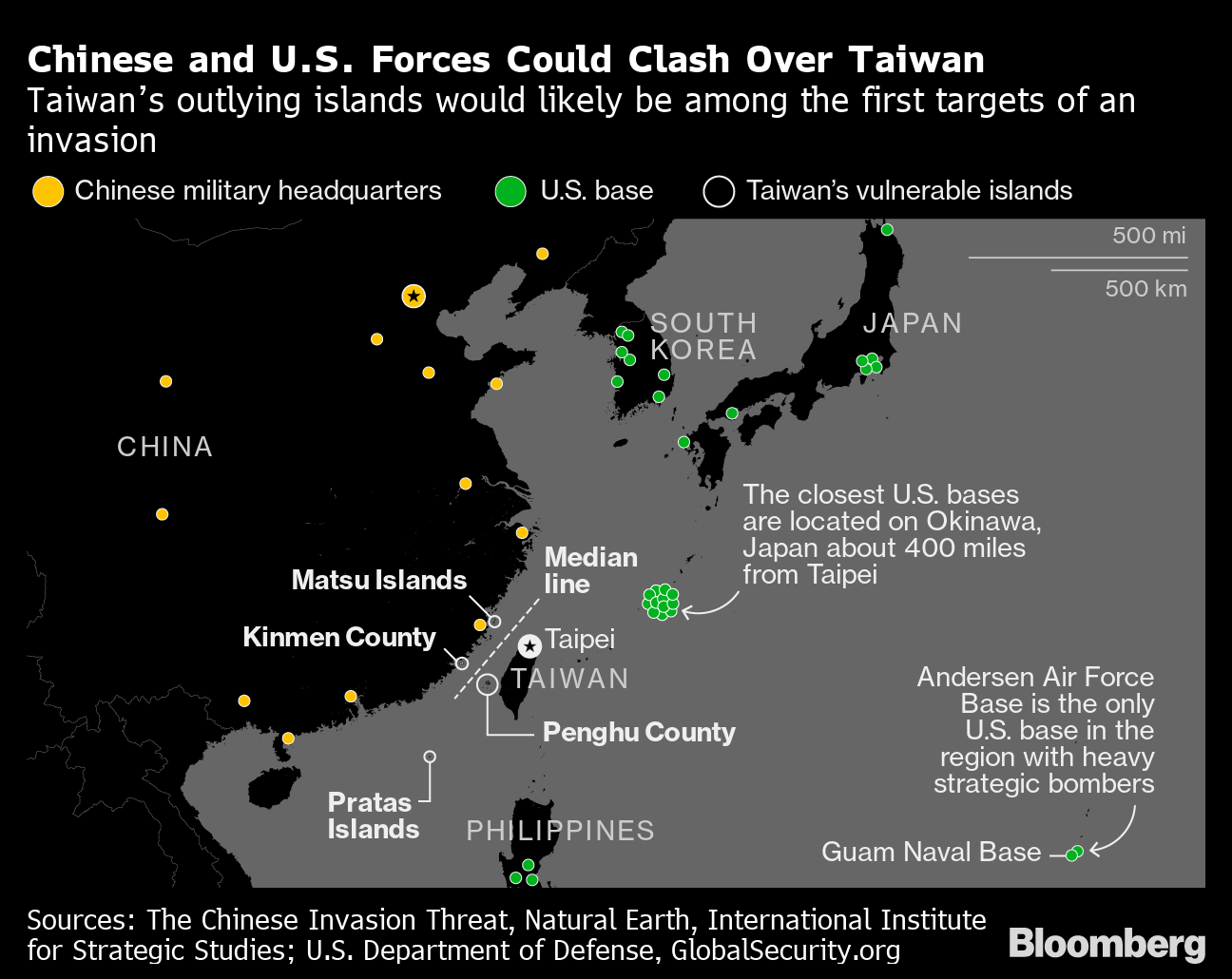 Why Taiwan Is the Biggest Risk for a U.S.-China Clash: QuickTake - Bloomberg