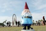 Travelocity's Roaming Gnome was spotted in April in Indio, Calif.
