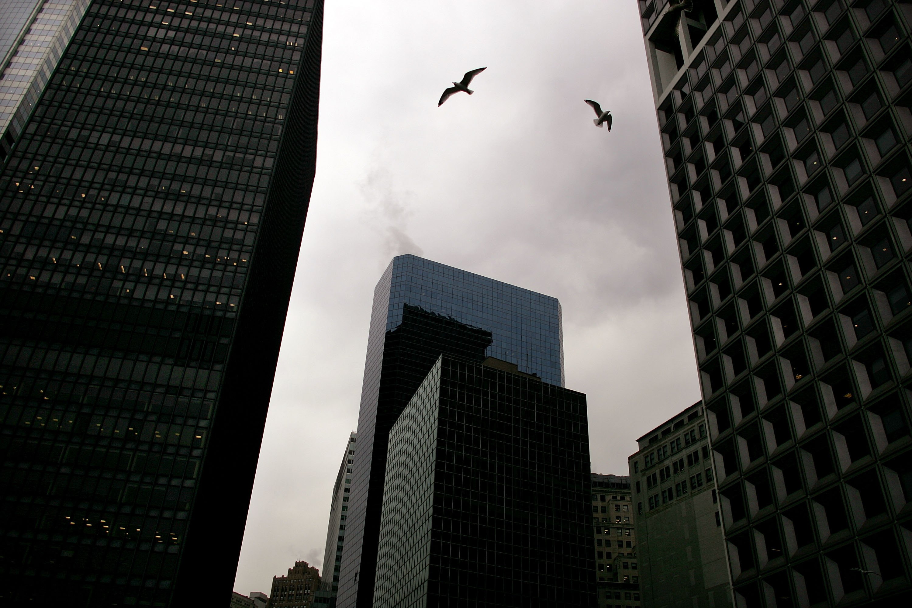 A view of buildings in the financial district of New York on Jan. 22, 2007. Photographer: Spencer Platt/Getty Images