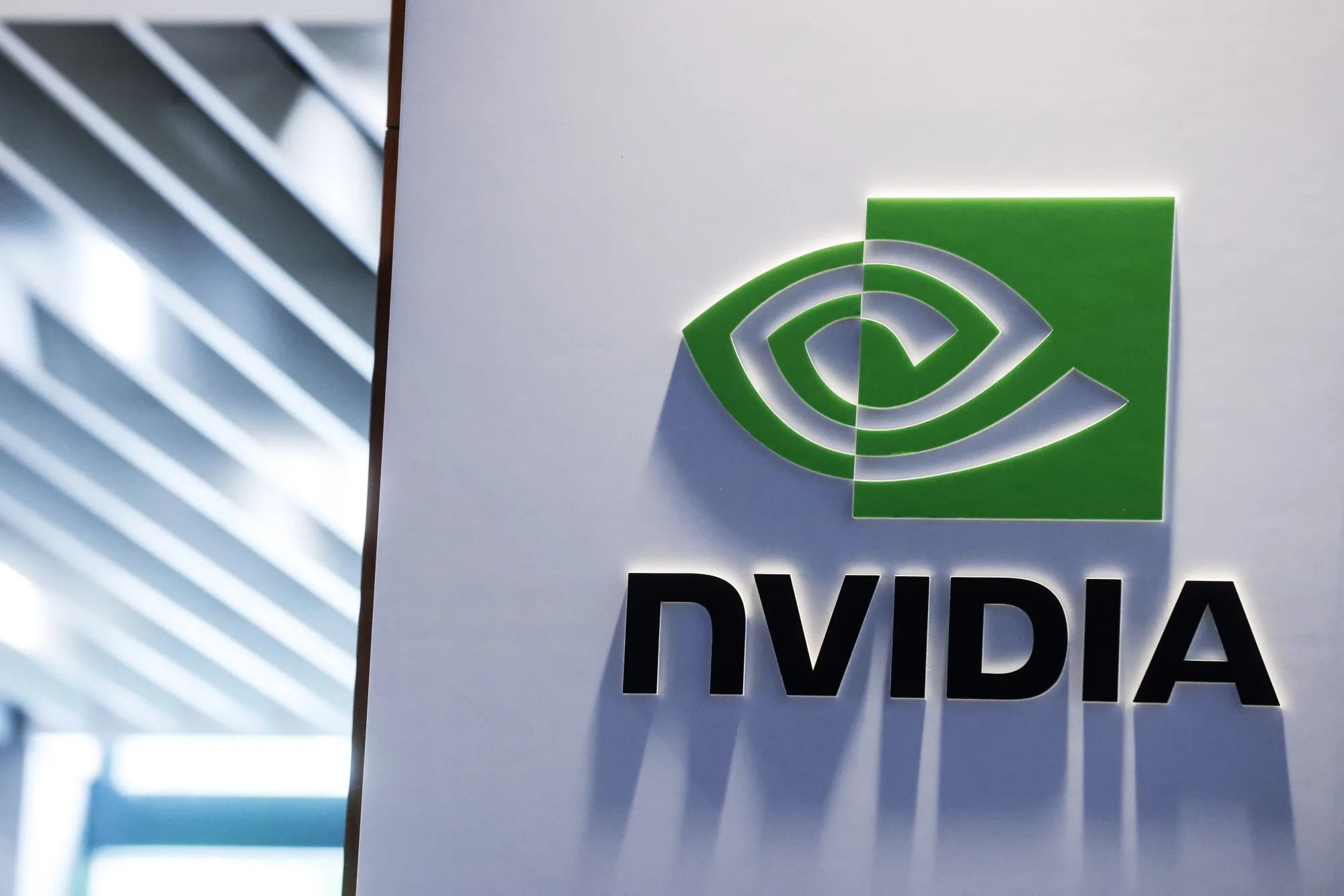 Signage at the Nvidia Corp. offices.&nbsp;