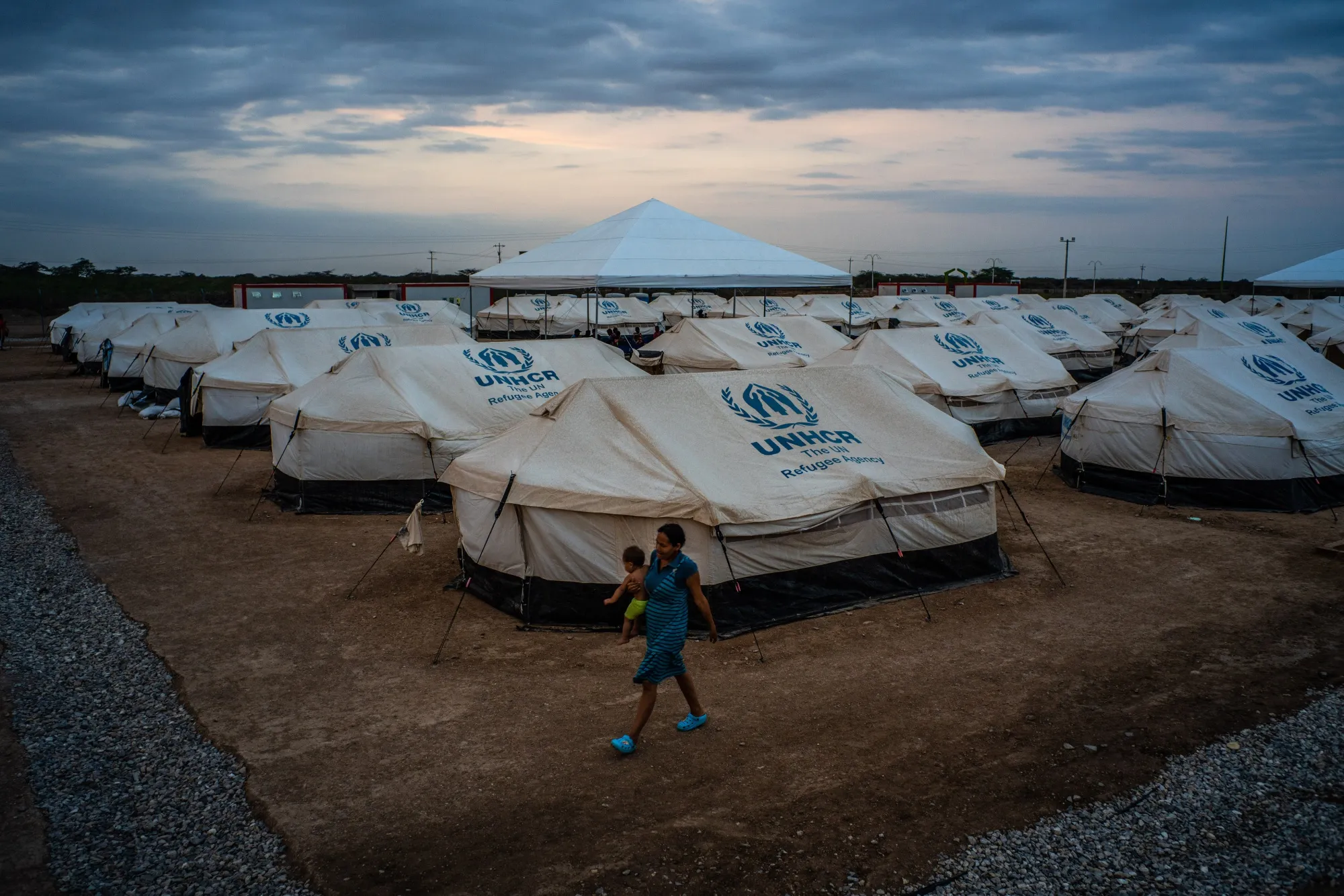 COLOMBIA Refuge camp for Venezuelans. 