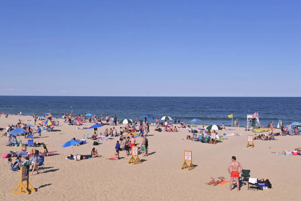 A timeless scene from the Jersey Shore. This happens to be Long Branch in June 2020.
