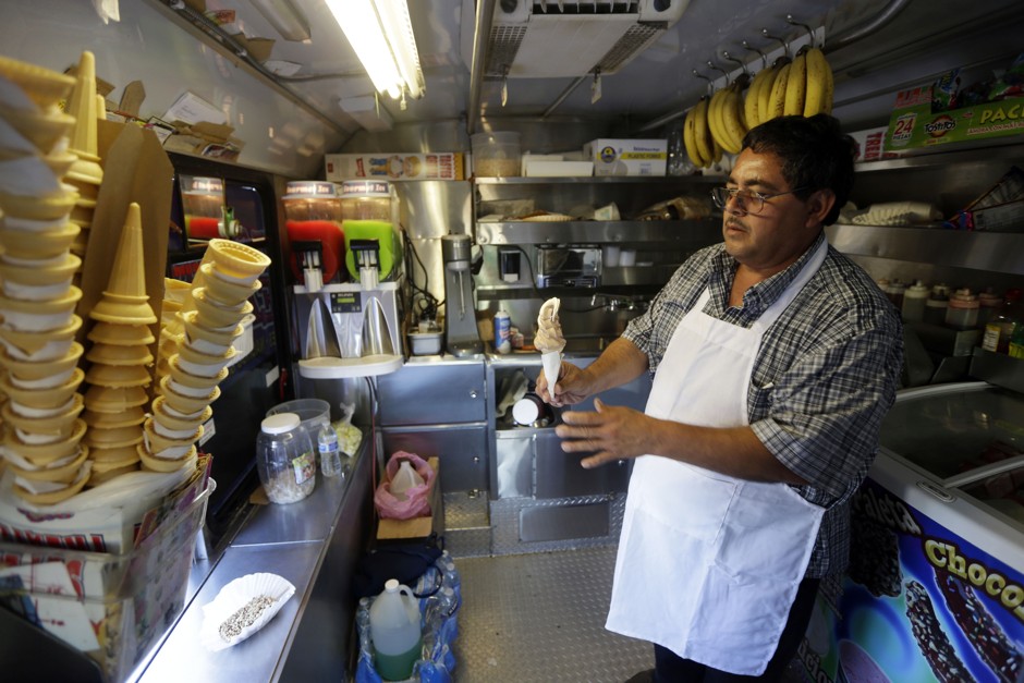 While microloans have helped launch small businesses like this ice cream truck in San Jose, new studies show they don't help increase income.