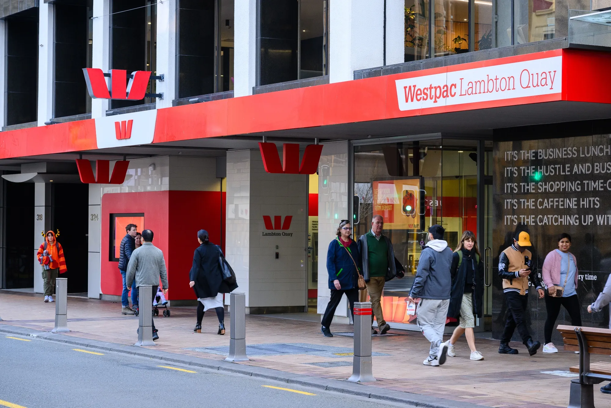 A Westpac Banking Corp. branch in Wellington, New Zealand.