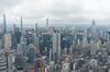 Buildings in midtown Manhattan are seen from the "Edge" observation deck at 30 Hudson Yards during the public reopening in New York, U.S., on Wednesday, Sept. 2, 2020. The attraction reopened today with enhanced safety precautions including social distancing markers, reduced capacity, and temperature screenings.