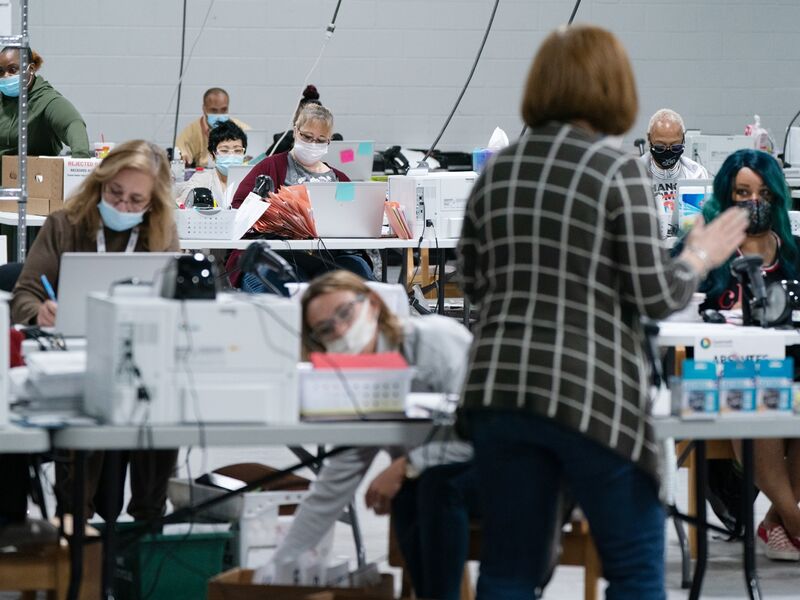 Georgia Election Officials Continue Ballot Counting