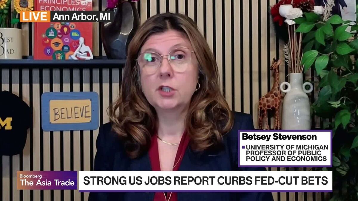 UMich's Stevenson: US Labor Market Not Turned the Corner