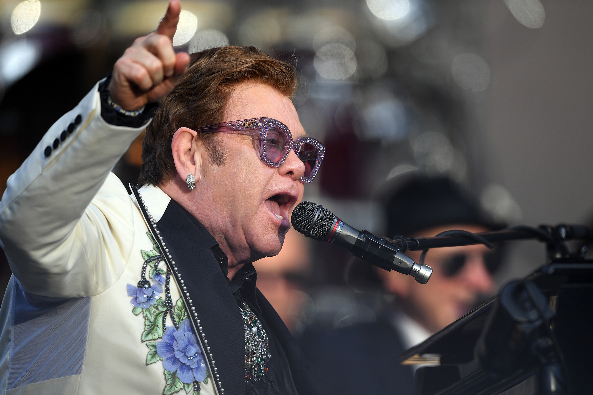 Elton John performs at Mission Estate in Napier, New Zealand&nbsp;on Feb. 6.&nbsp;