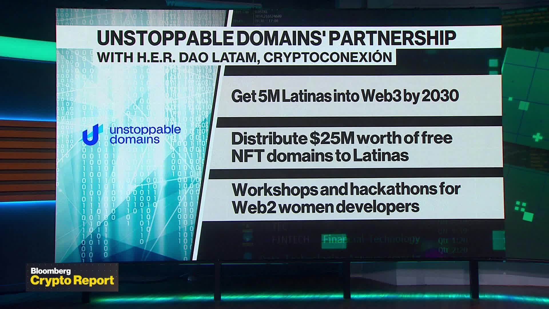 Watch Unstoppable Domains on Diversity in Crypto and Web3 - Bloomberg