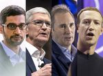 Google’s Sundar Pichai, Apple’s Tim Cook, Amazon’s Andy Jassy and Meta’s Mark Zuckerberg