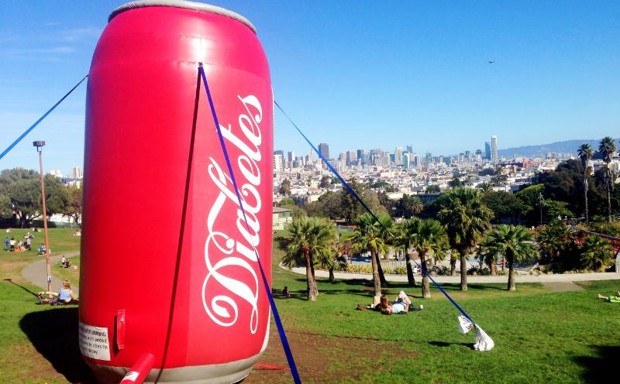 The Bigger Picture Campaign recently brought a giant &quot;Diabetes can&quot; to Thurgood Marshall High School in San Francisco.
