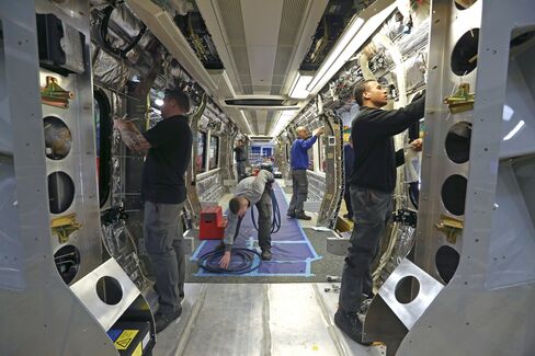 Employees Work on a Subway Carriage in Derby