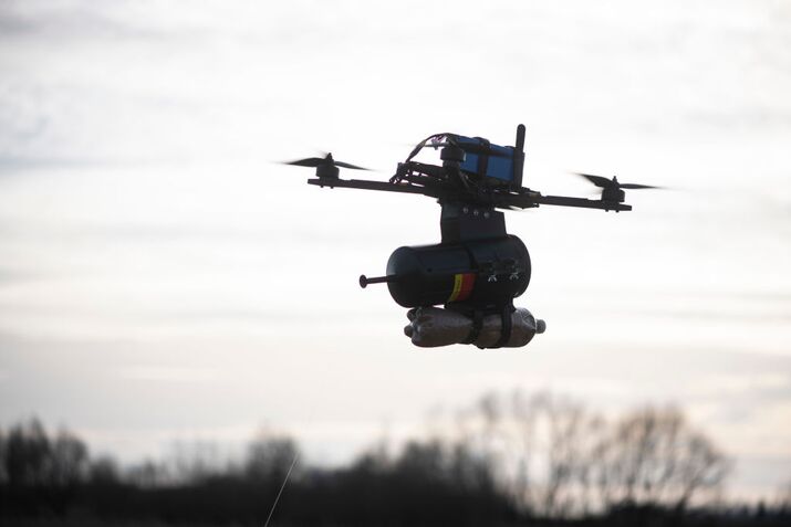 Ministry Of Defence Of Ukraine Held A Demonstration Of FPV Drones Controlled Via Optical Fiber