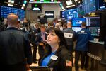 Trading On The Floor Of The NYSE As U.S. Stocks Jump With Peso